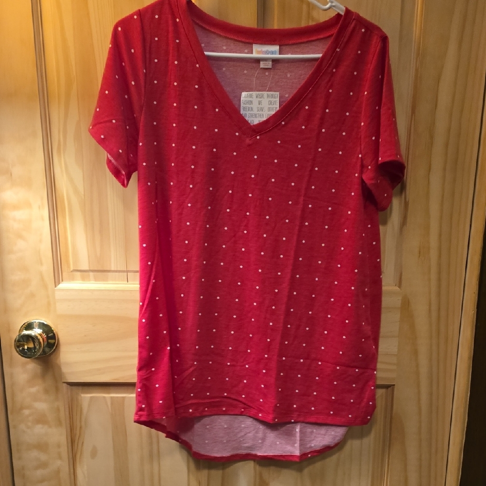 Universal Thread Red Short Sleeve V-Neck Top